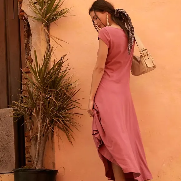 Free People Ellis Maxi Brushed Mauve