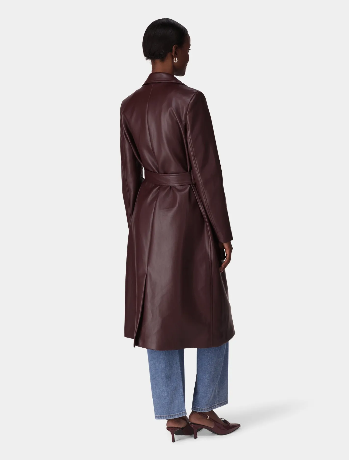 Gabbi Vegan Leather Trench Coat