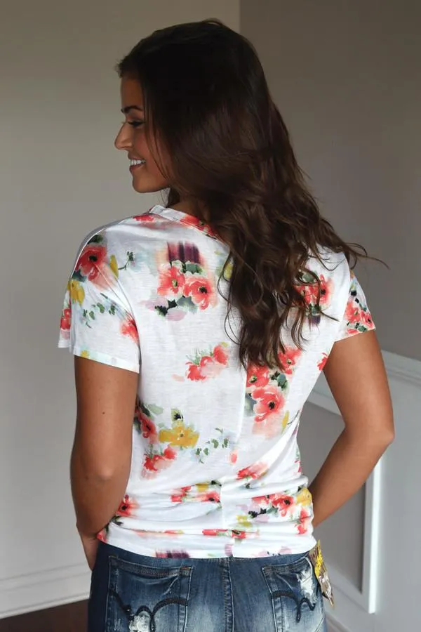 Go To Floral V-Neck