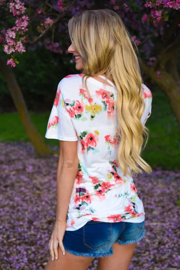 Go To Floral V-Neck