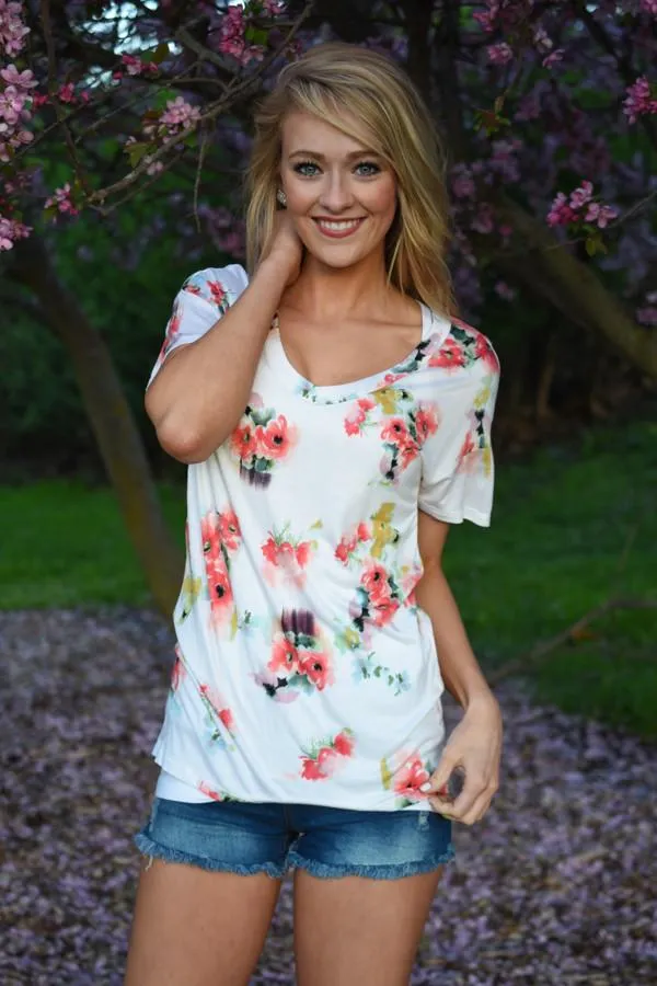 Go To Floral V-Neck