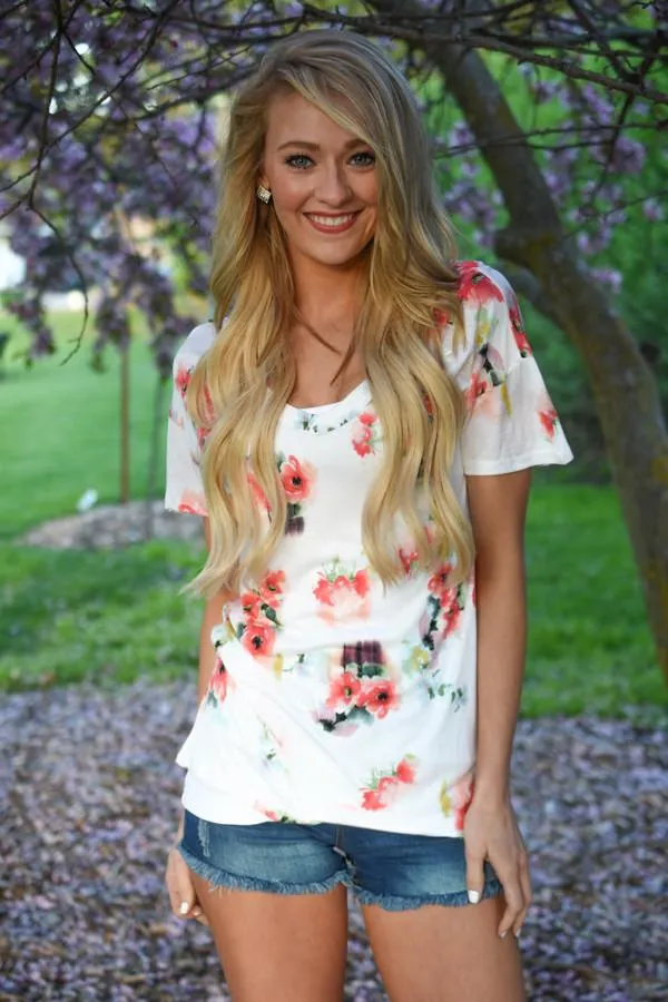 Go To Floral V-Neck