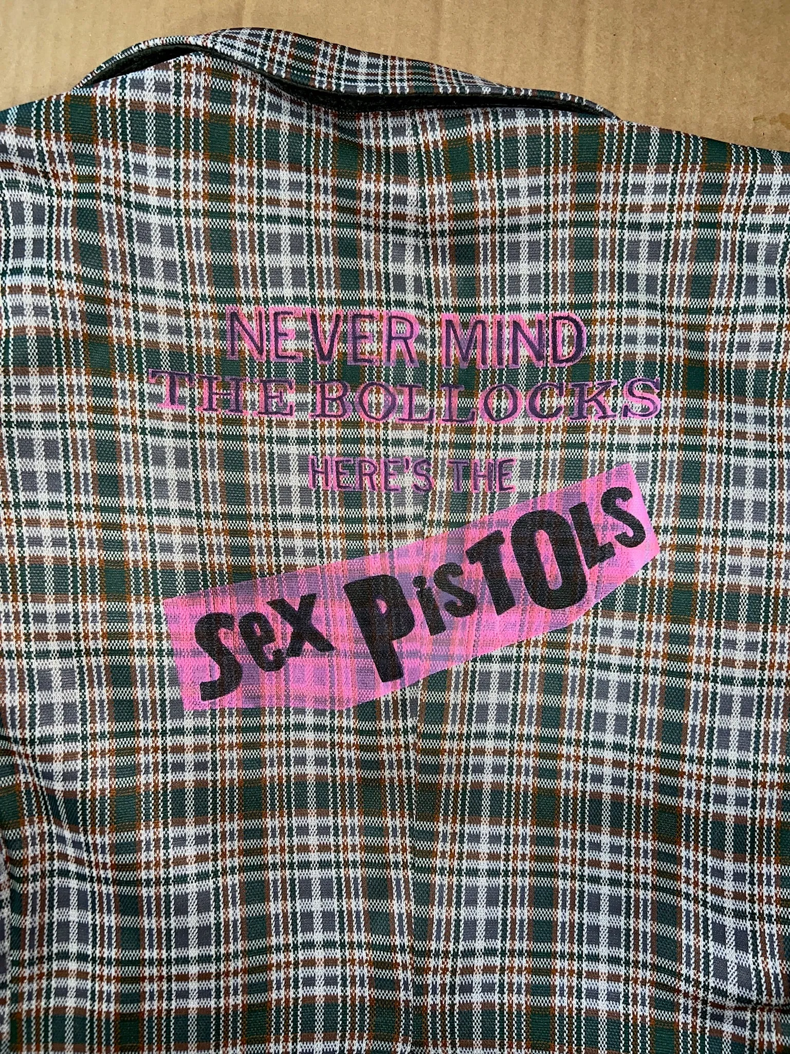 Green Plaid Sex Pistols Blazer