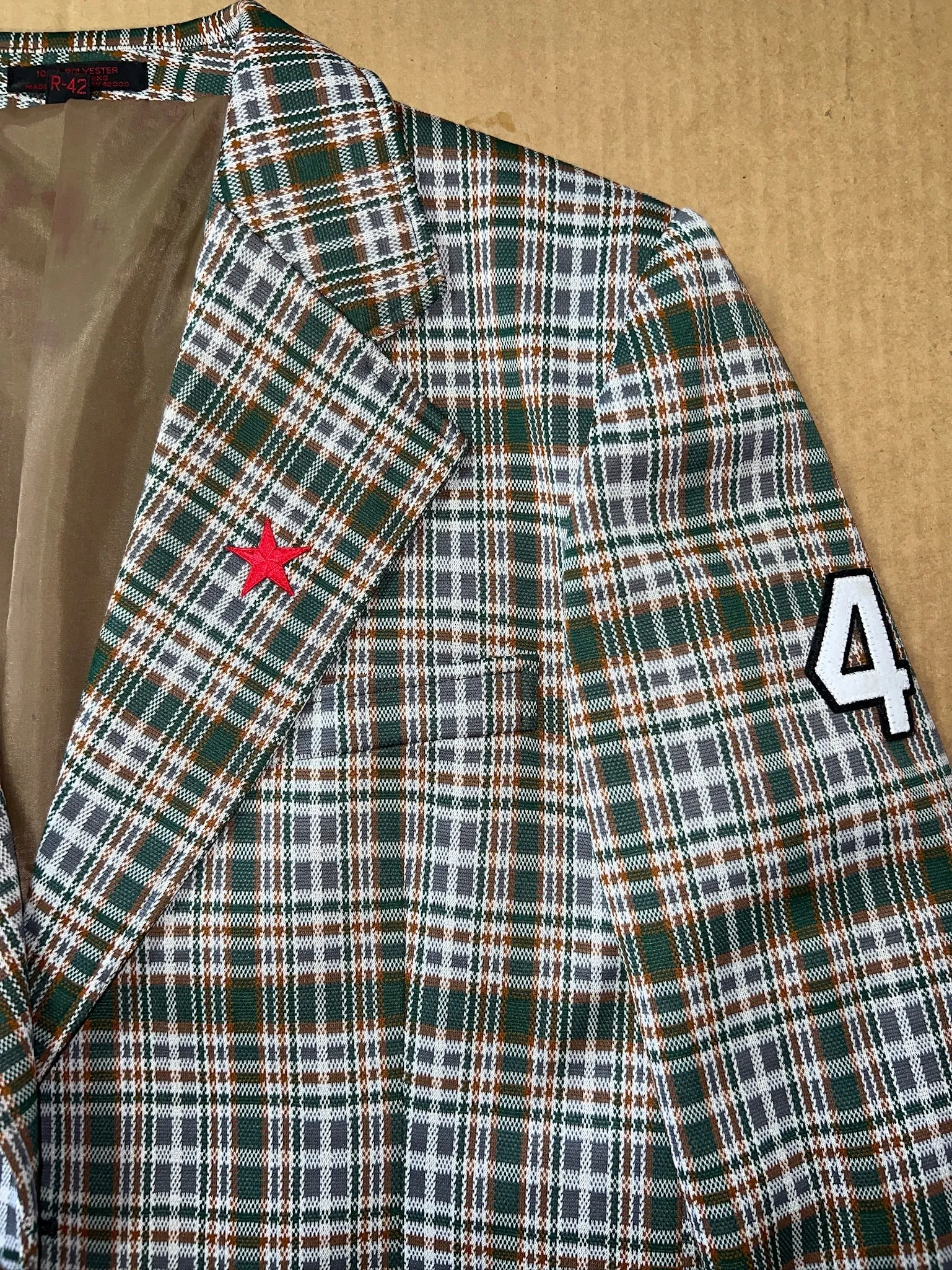 Green Plaid Sex Pistols Blazer