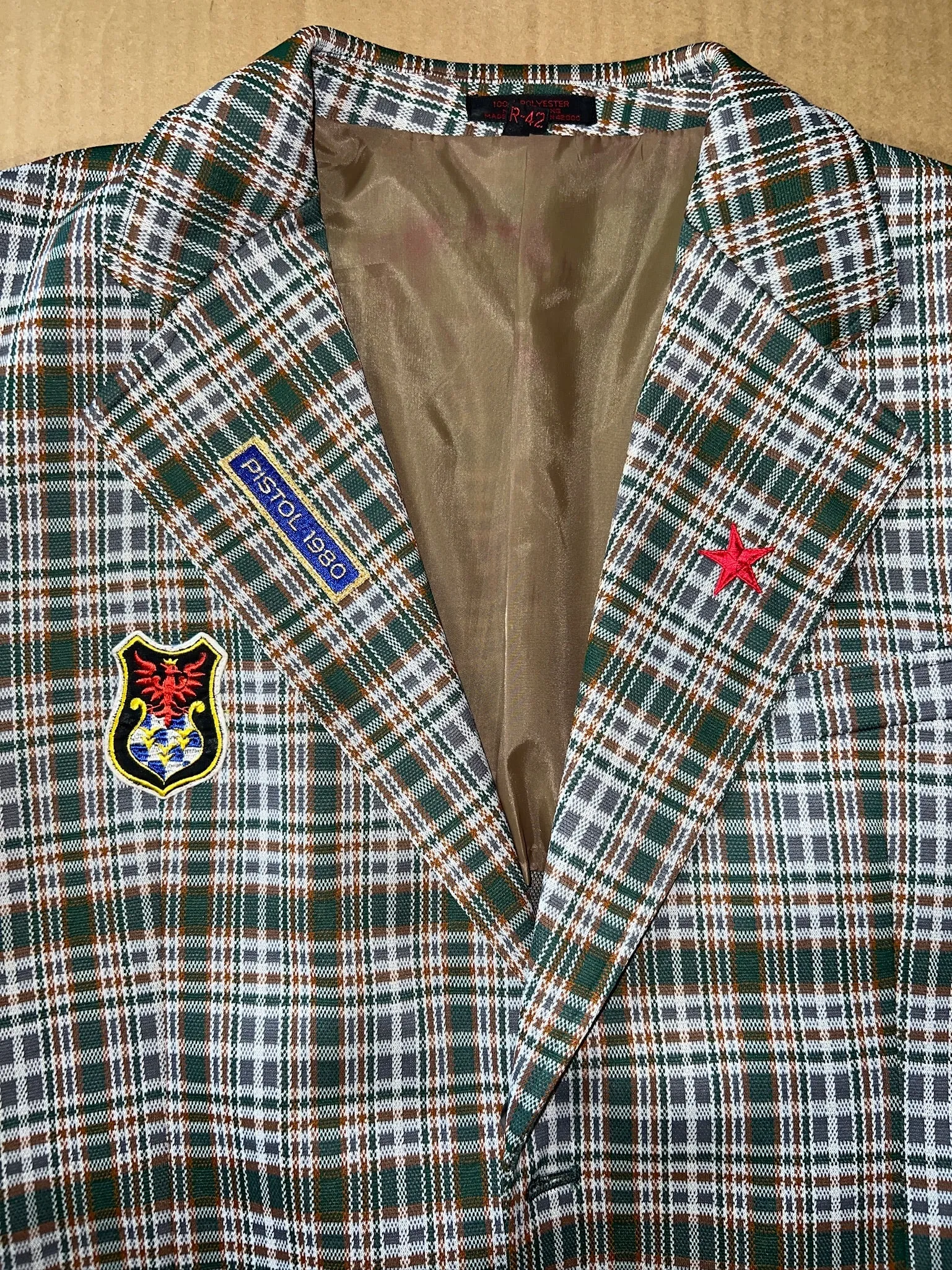 Green Plaid Sex Pistols Blazer