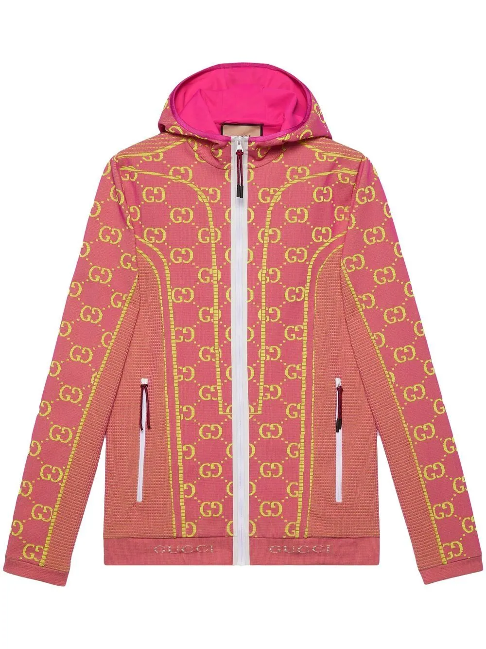 Gucci GG logo-print zip-up hoodie