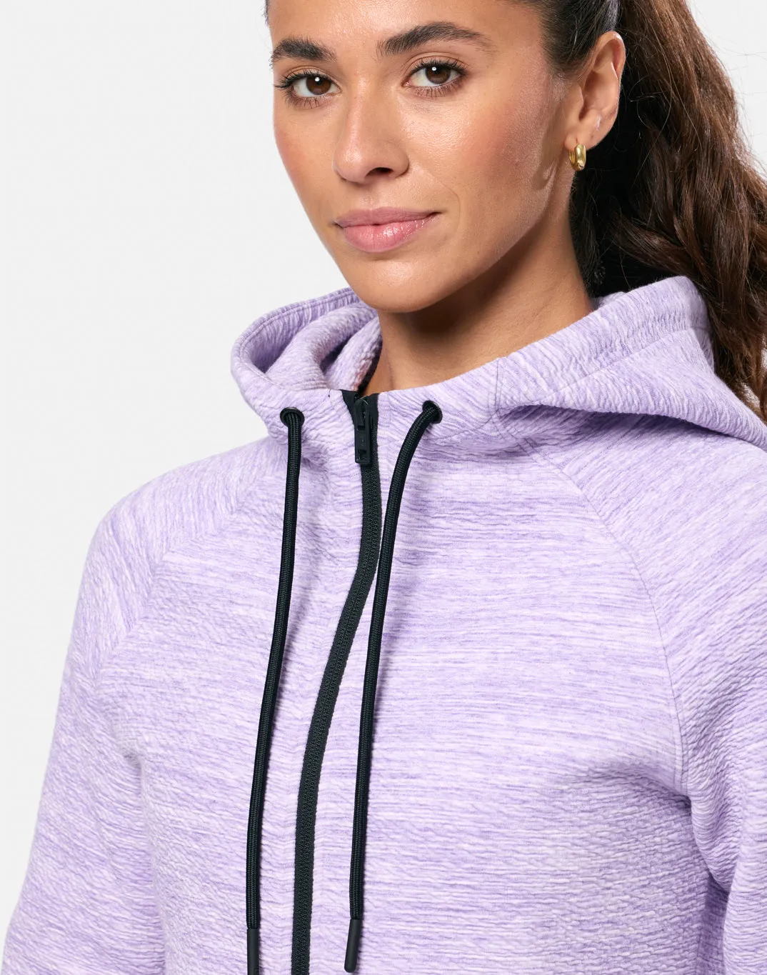 Gym Coffee Fleck Hoodie (Womens) - Lilac Fleck