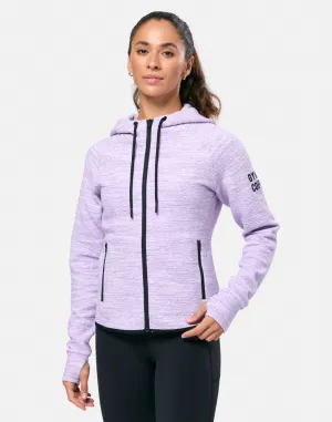 Gym Coffee Fleck Hoodie (Womens) - Lilac Fleck