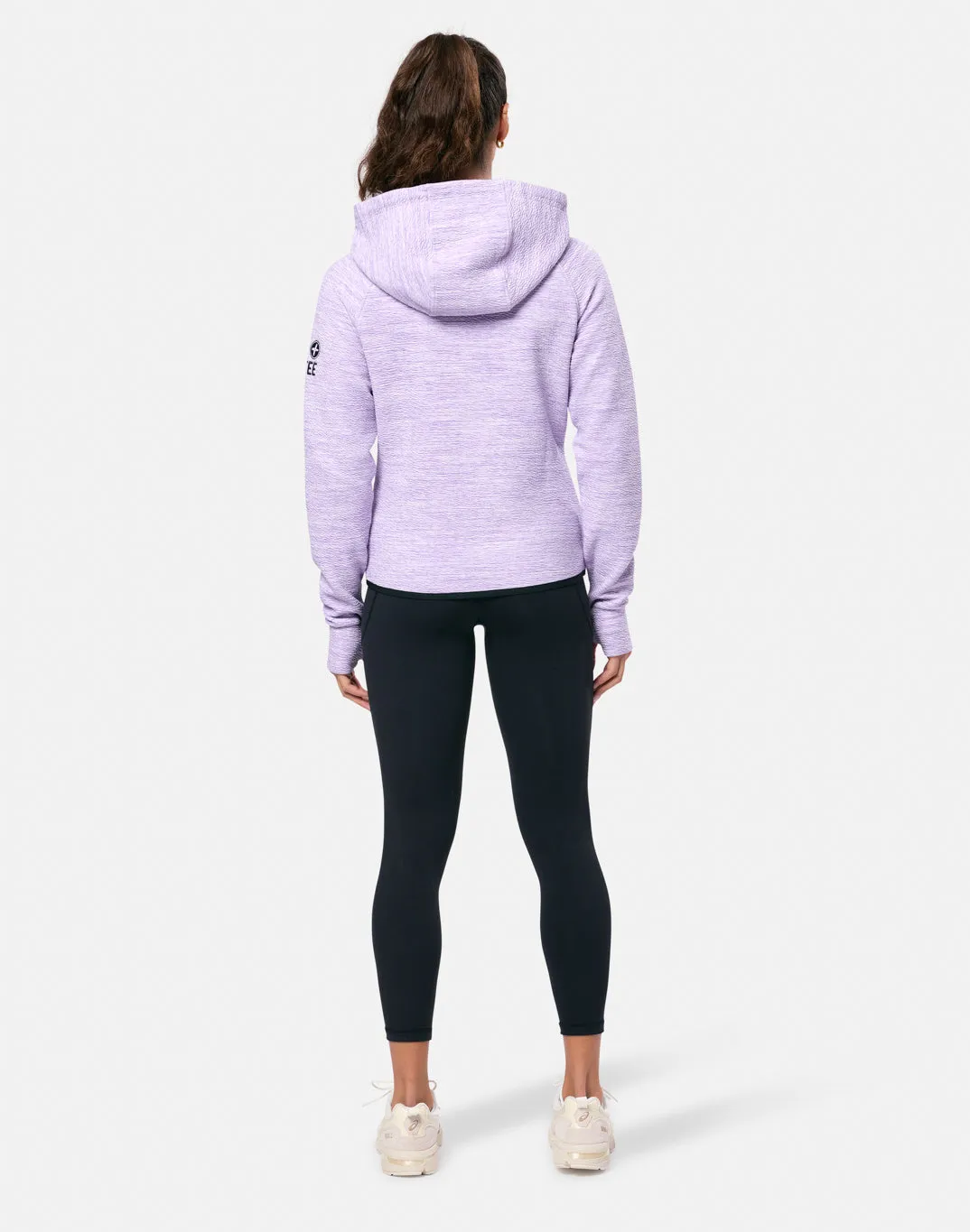 Gym Coffee Fleck Hoodie (Womens) - Lilac Fleck