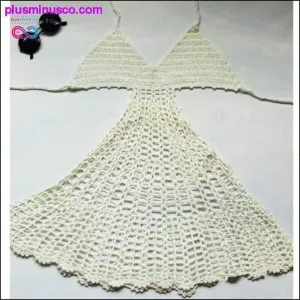 Handmade Crochet Deep V Neck Backless Swimwear