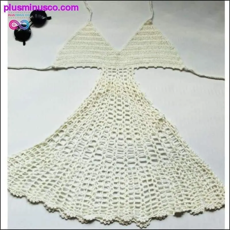 Handmade Crochet Deep V Neck Backless Swimwear