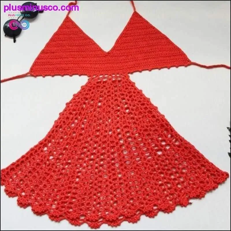 Handmade Crochet Deep V Neck Backless Swimwear