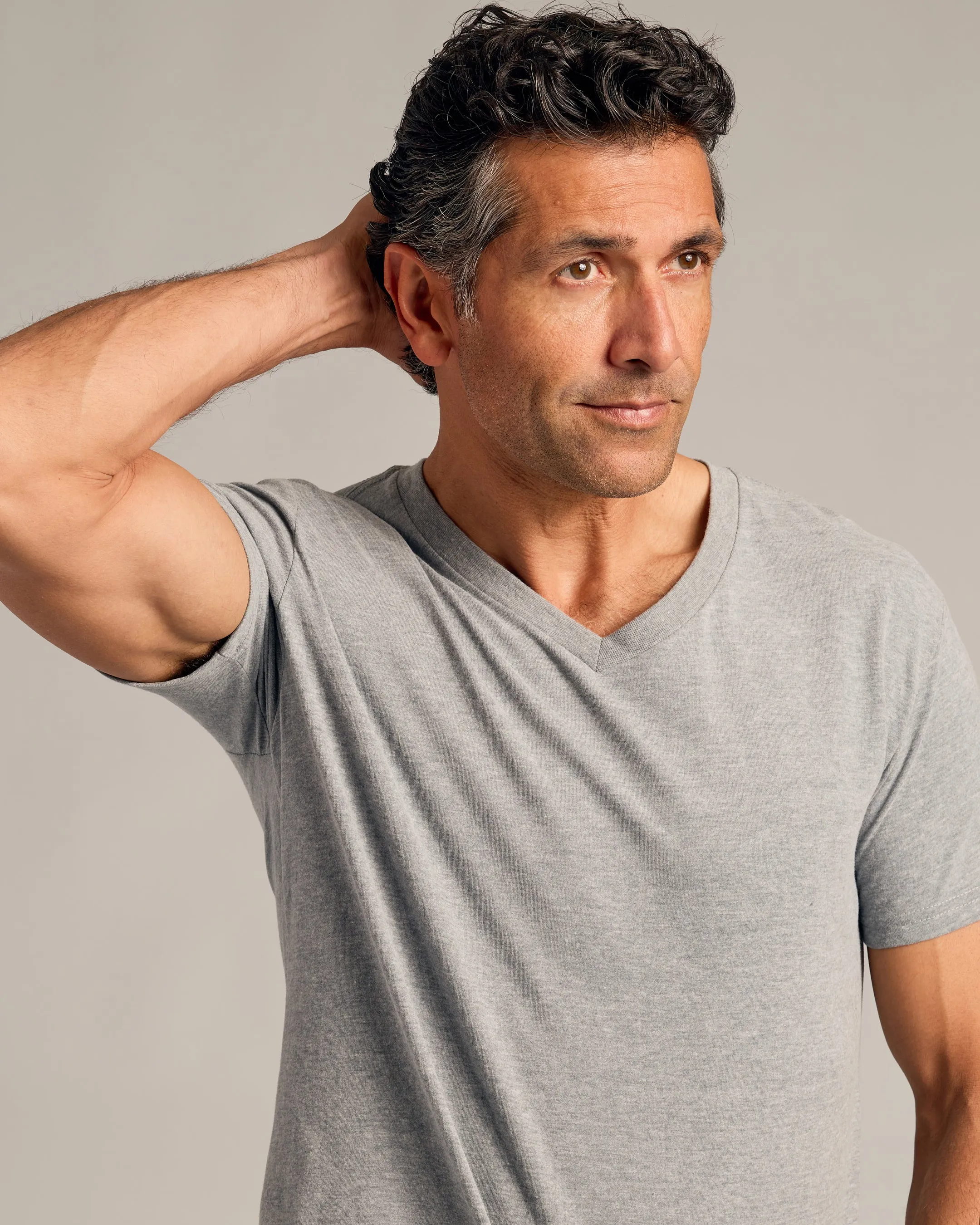 Heather Gray V-Neck Tee