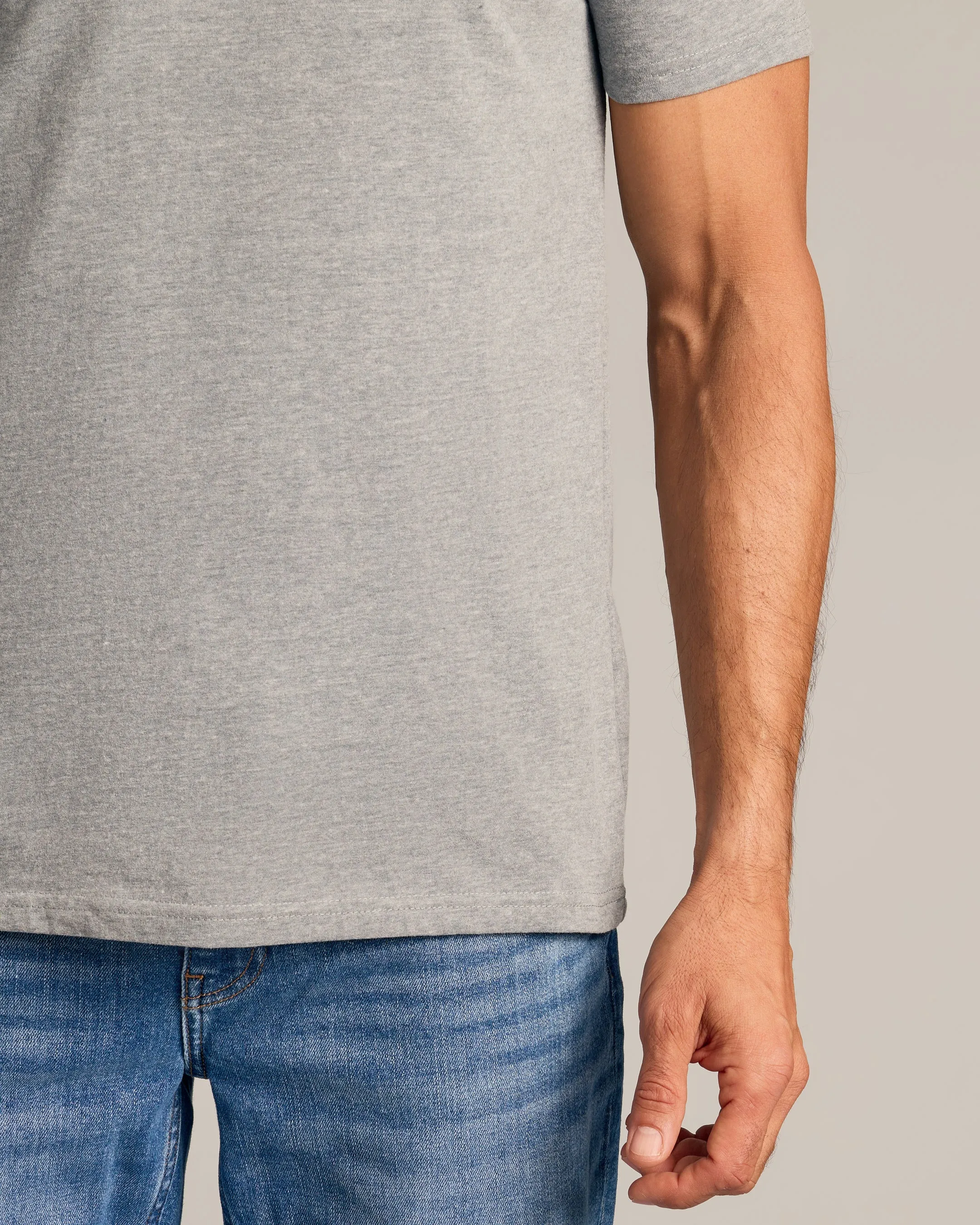 Heather Gray V-Neck Tee