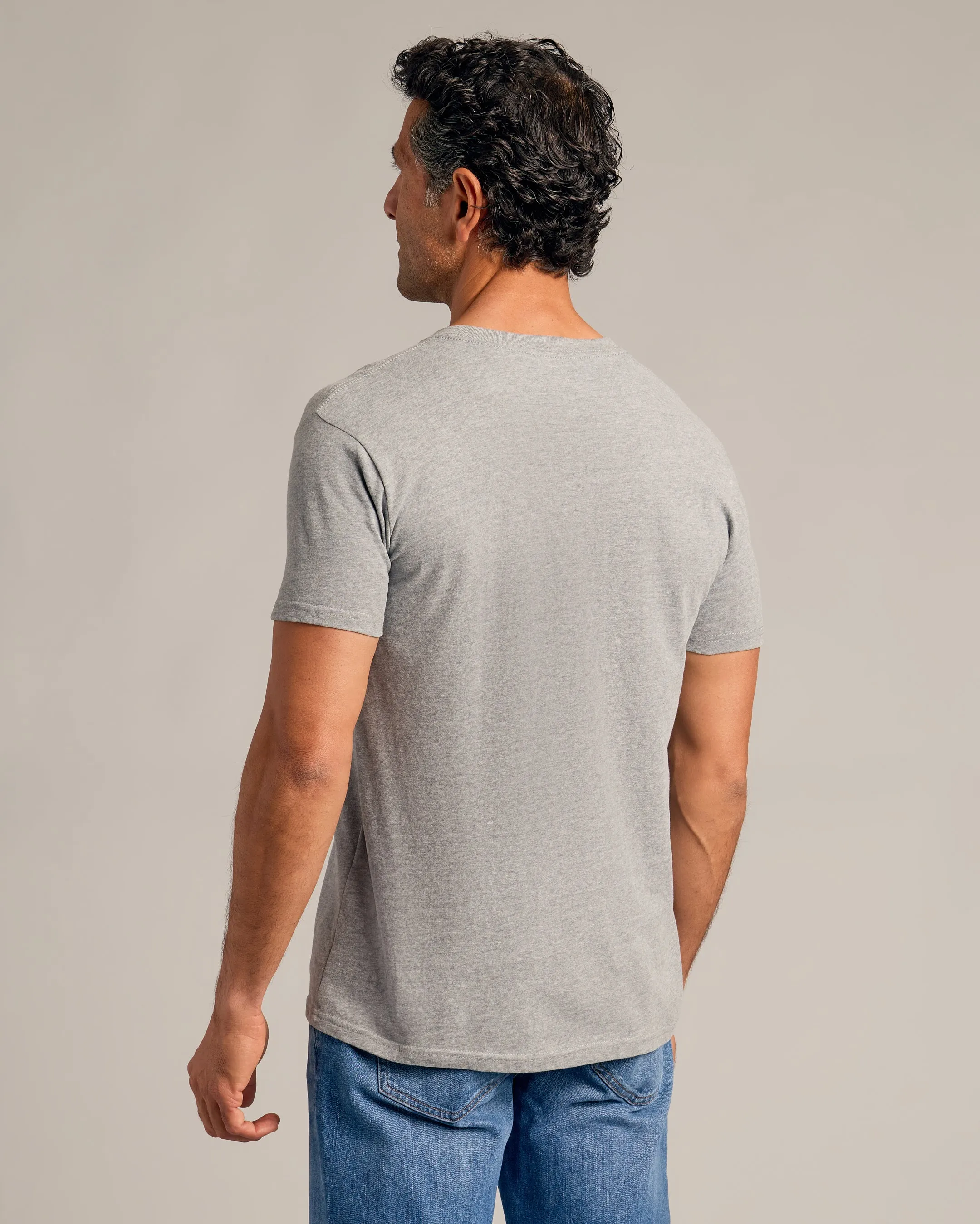 Heather Gray V-Neck Tee