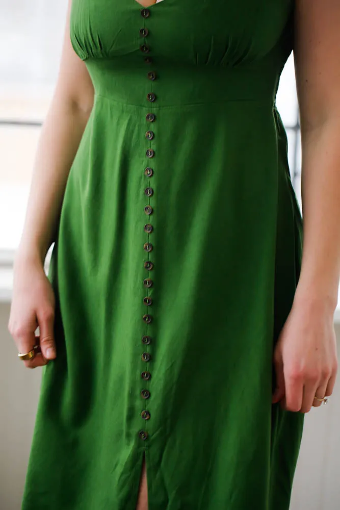 Heaven Sent Midi Dress-green