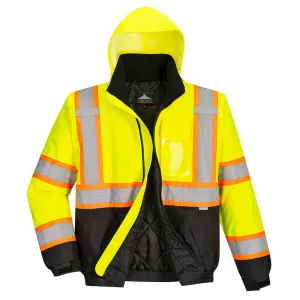 Hi-Vis Contrast Tape Bomber Jacket