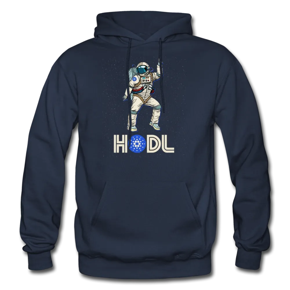 Hodl Disco Astronaut Cardano Men/Unisex Premium Adult Pullover Hoodie