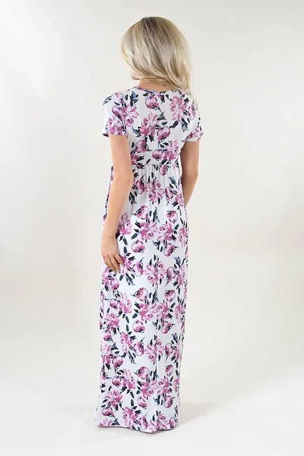 Ivory Dreams Floral Maxi Dress
