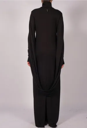 Jersey Dress Maxi with Single Sleeve