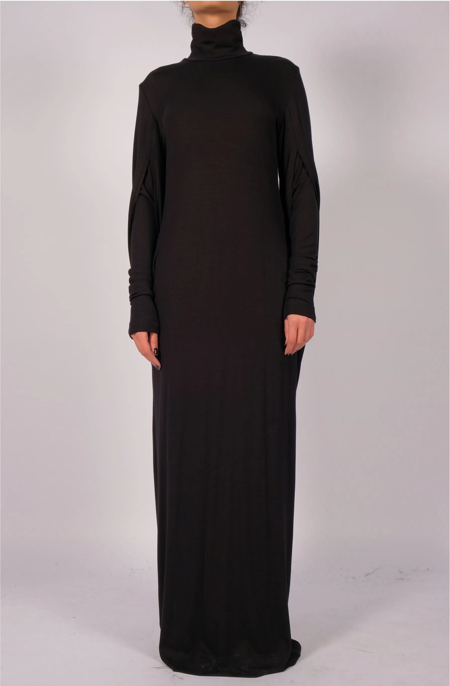 Jersey Dress Maxi with Single Sleeve