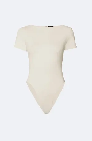 Jersey Short Sleeve Boatneck Bodysuit