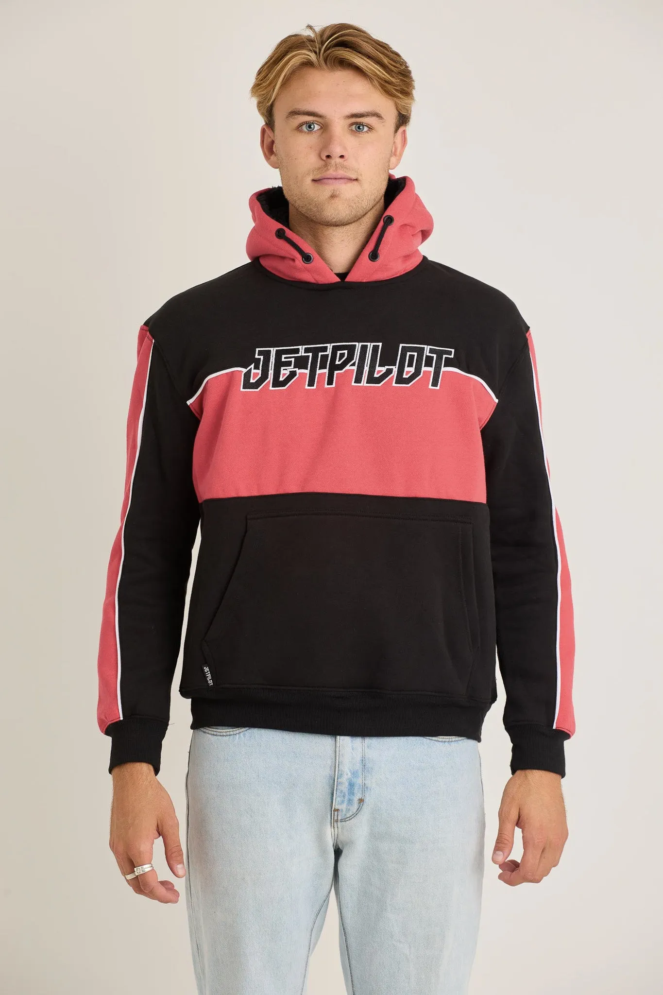 Jetpilot F5 Mens Pullover - Black/Red
