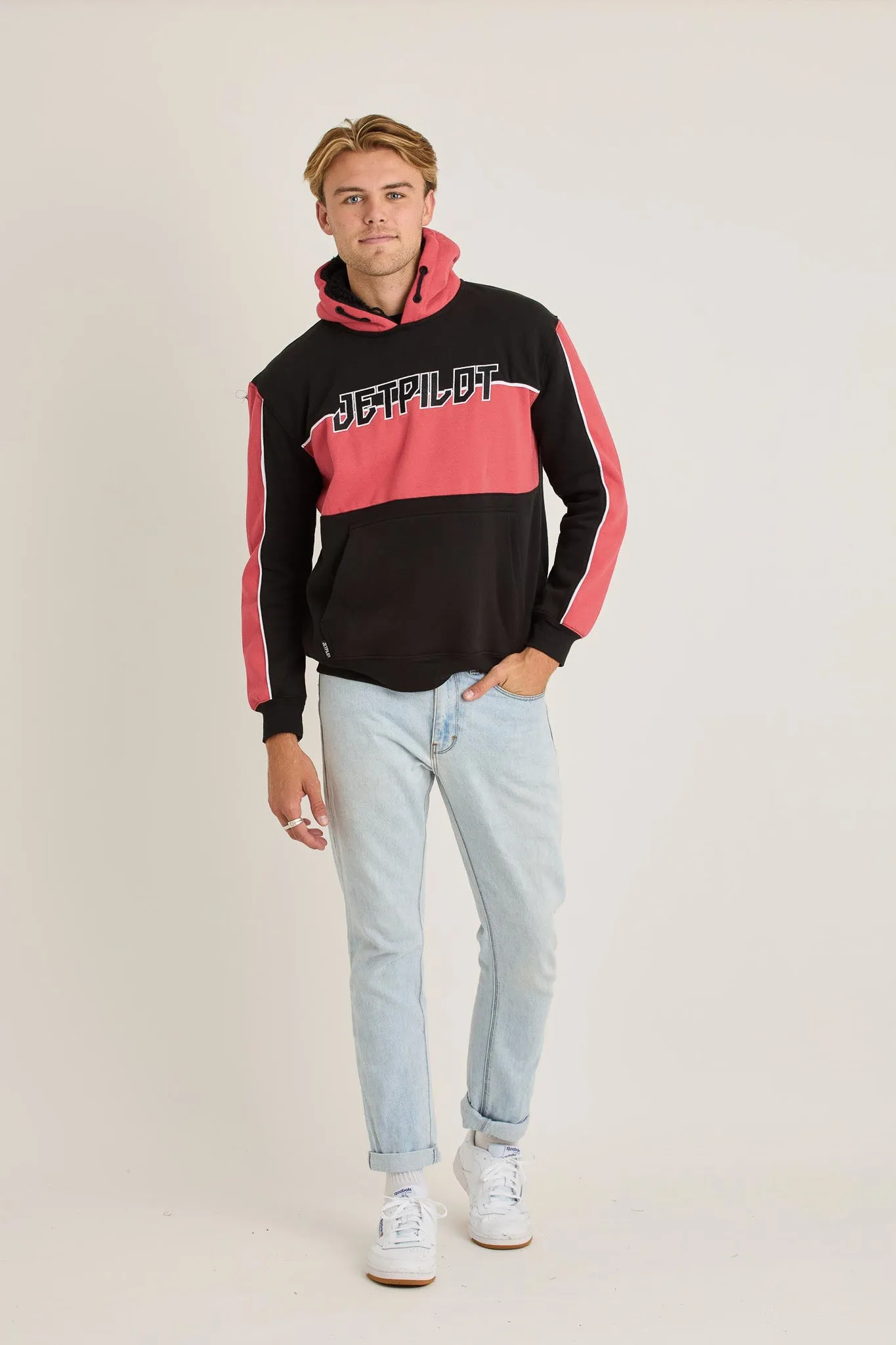 Jetpilot F5 Mens Pullover - Black/Red
