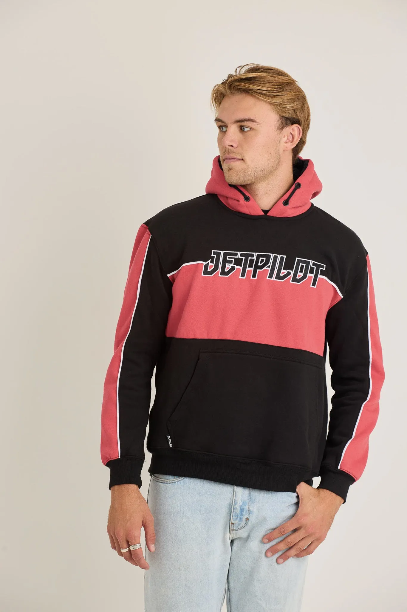 Jetpilot F5 Mens Pullover - Black/Red