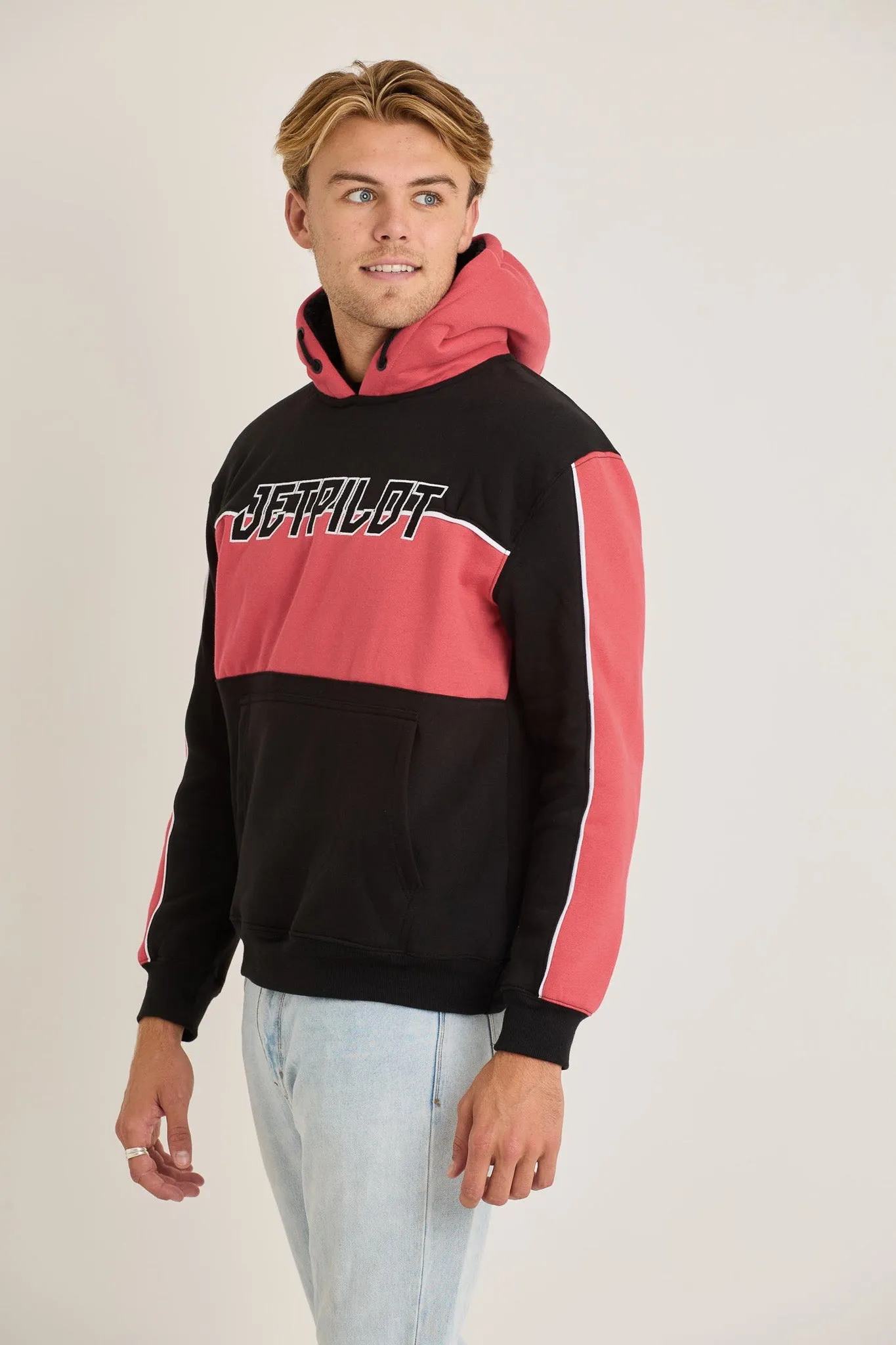 Jetpilot F5 Mens Pullover - Black/Red