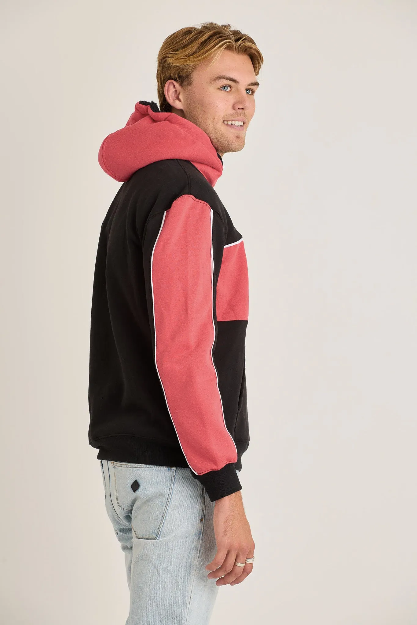 Jetpilot F5 Mens Pullover - Black/Red