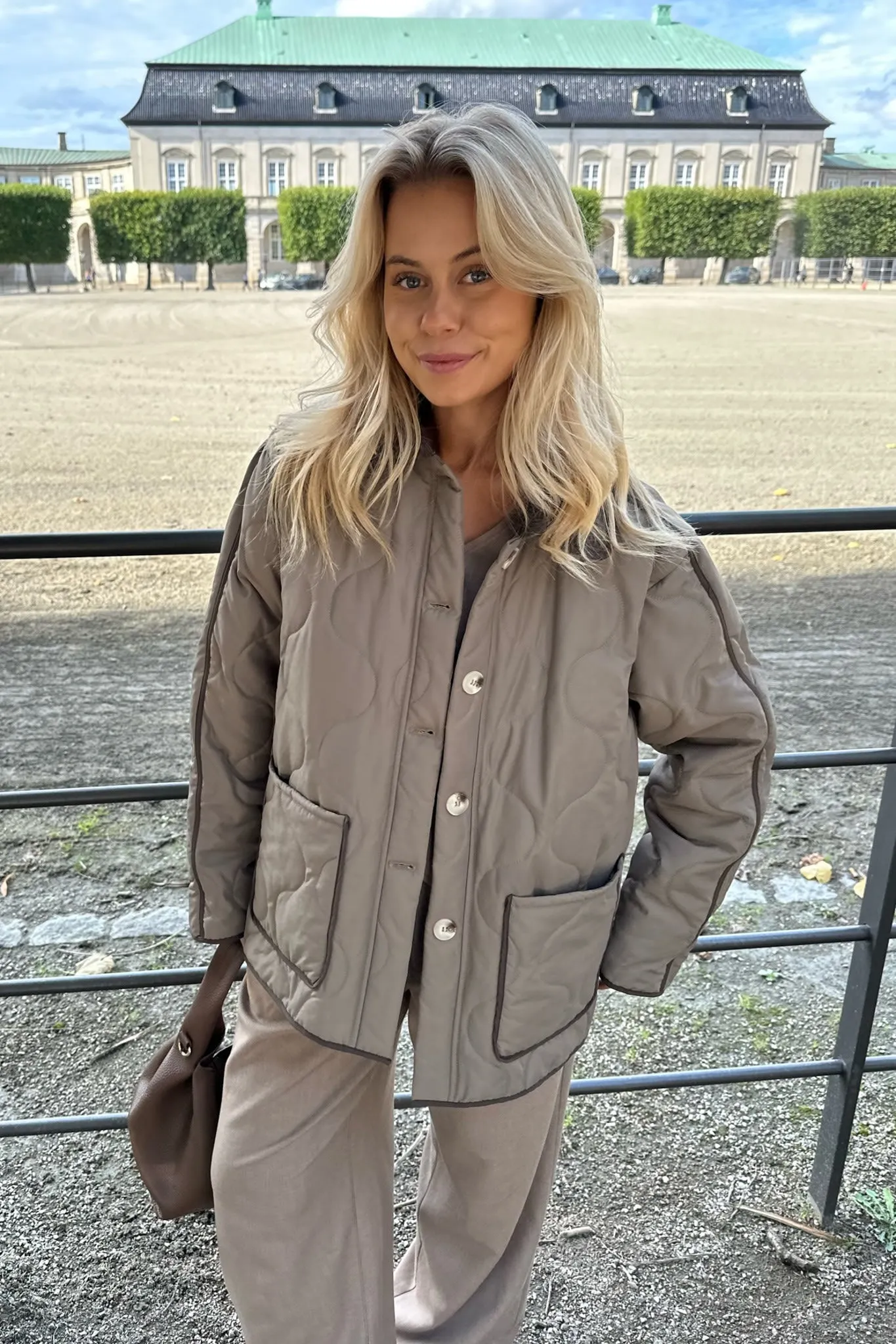 JosieIC Quilted Jakke - Army Brun