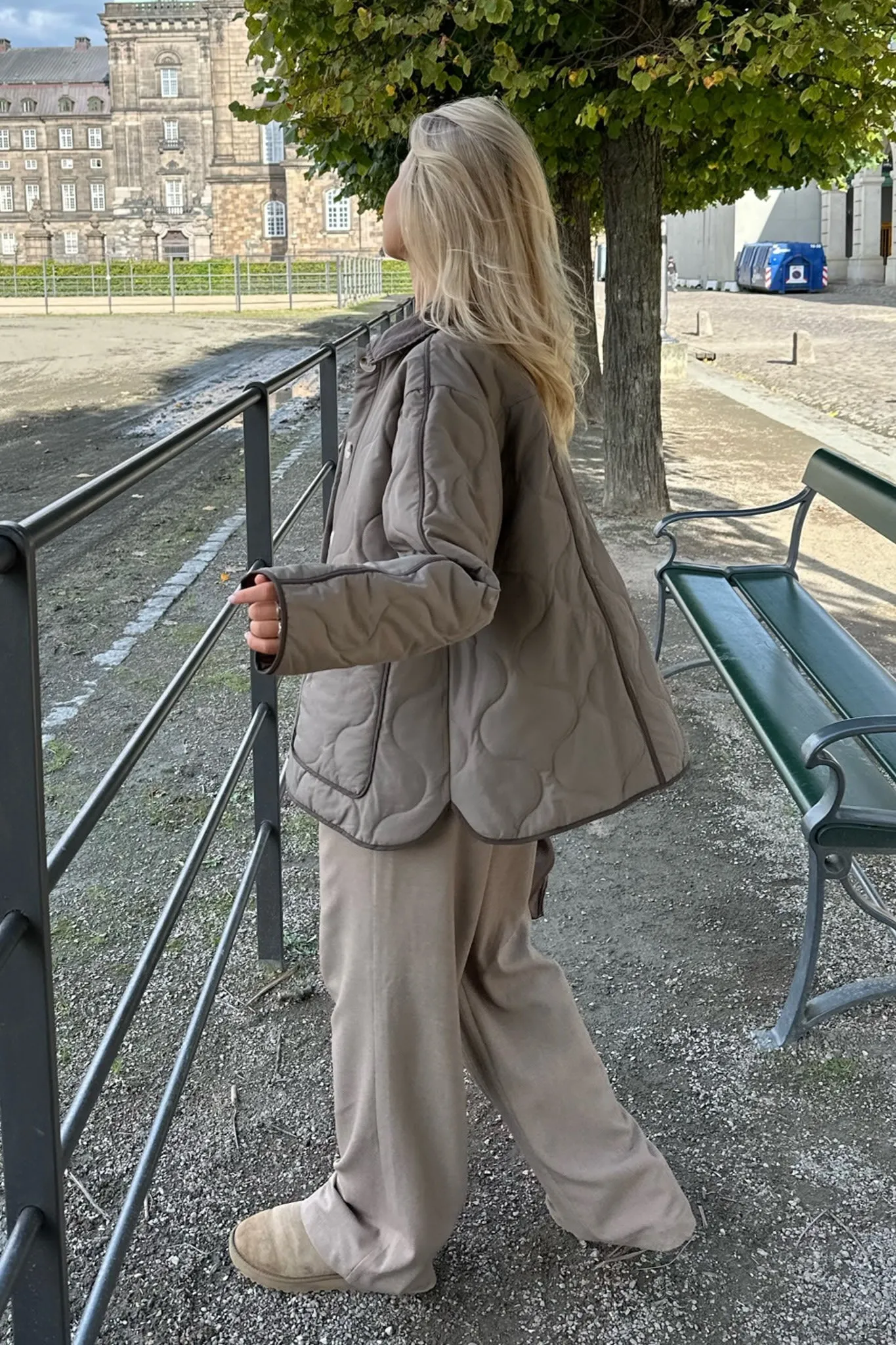 JosieIC Quilted Jakke - Army Brun