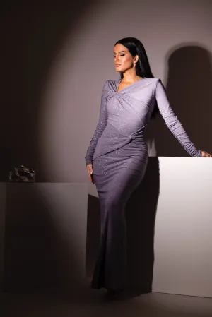 Juliana Silver Glitter Dress