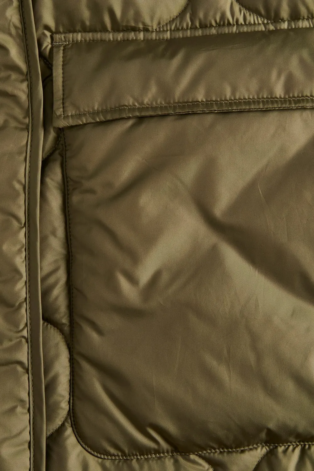 JXLenora Quilted Jakke - Mørkegrøn