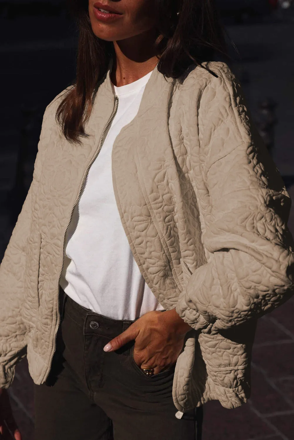 KaleaBoutique Floral Quilted Jacket