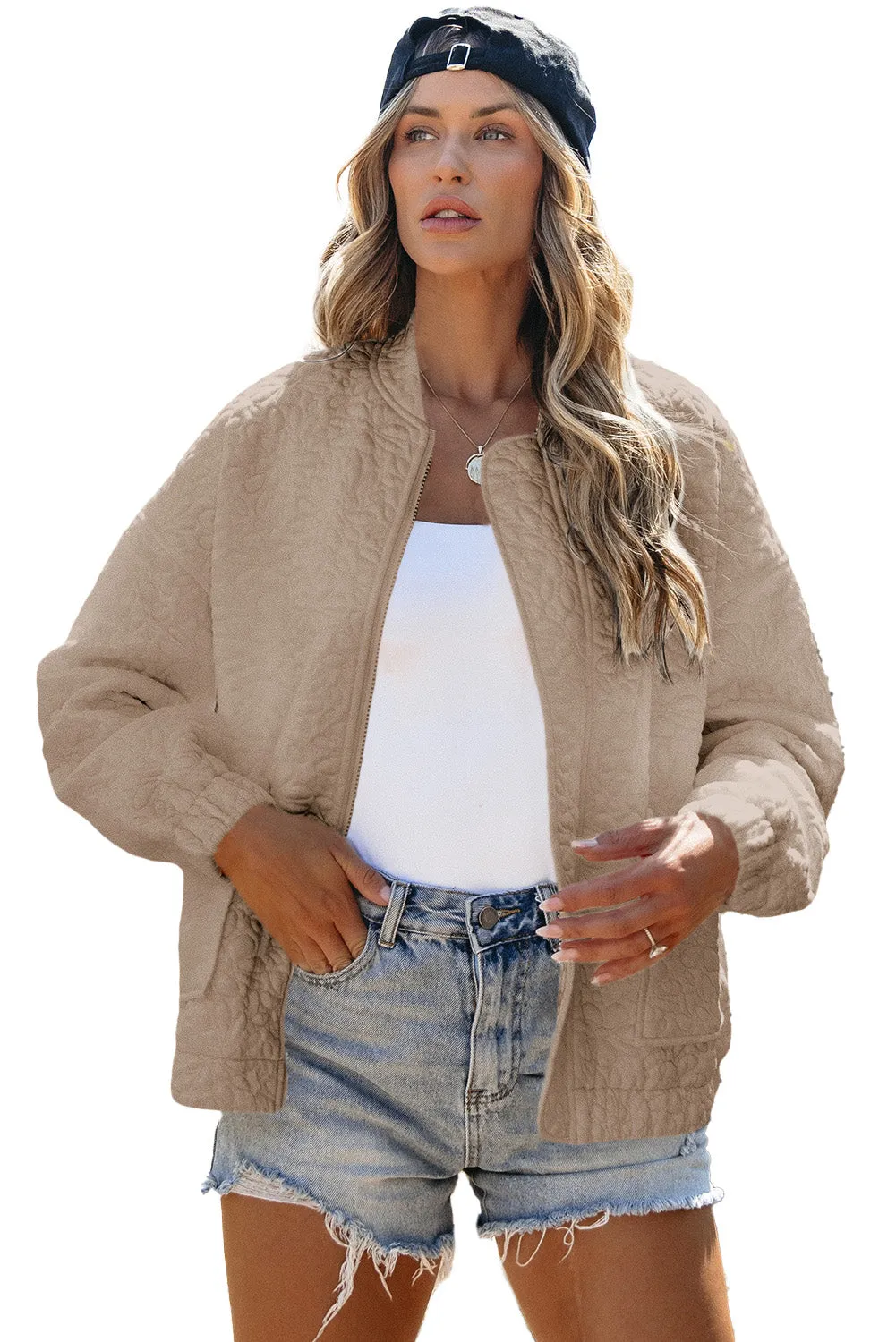 KaleaBoutique Floral Quilted Jacket