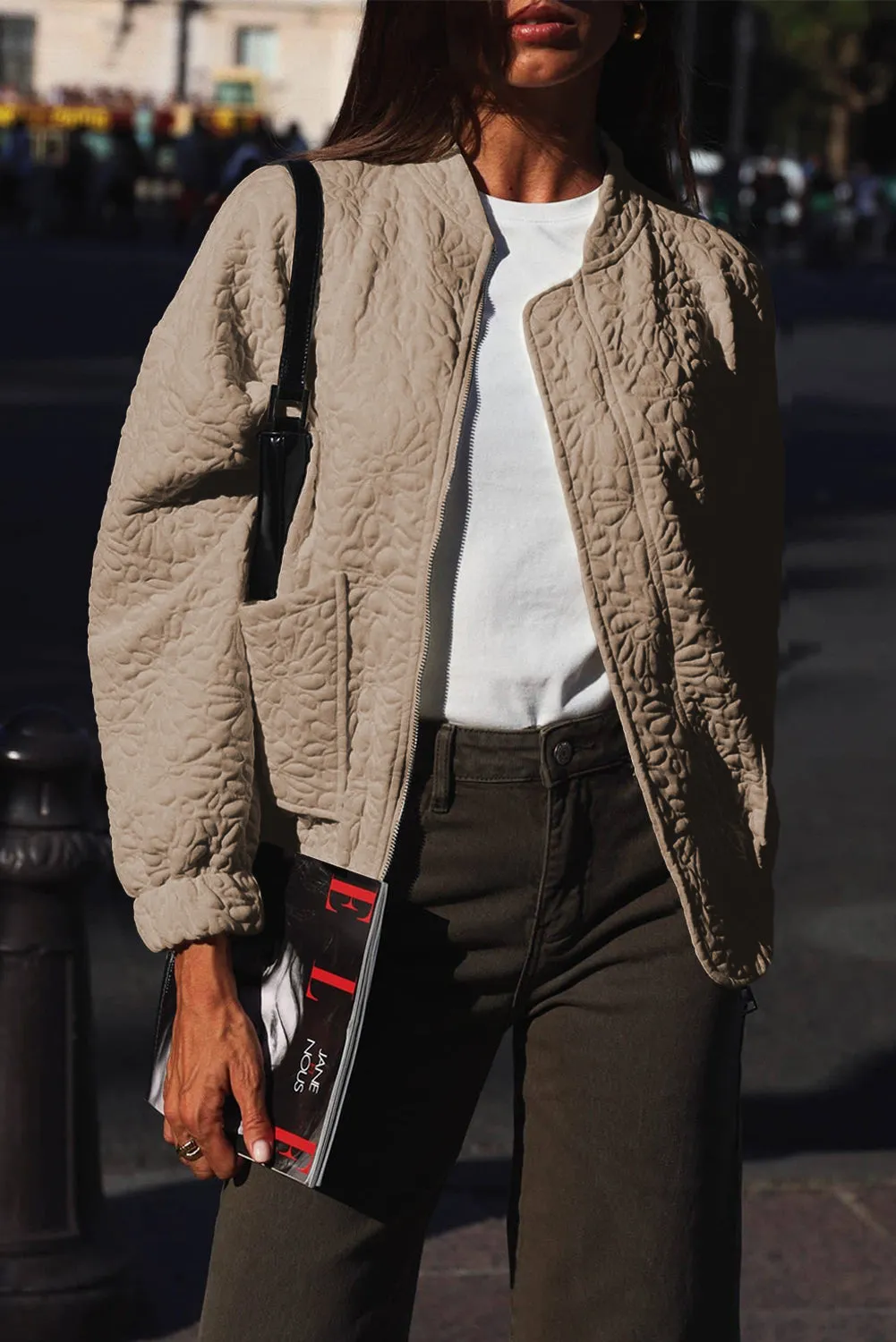 KaleaBoutique Floral Quilted Jacket