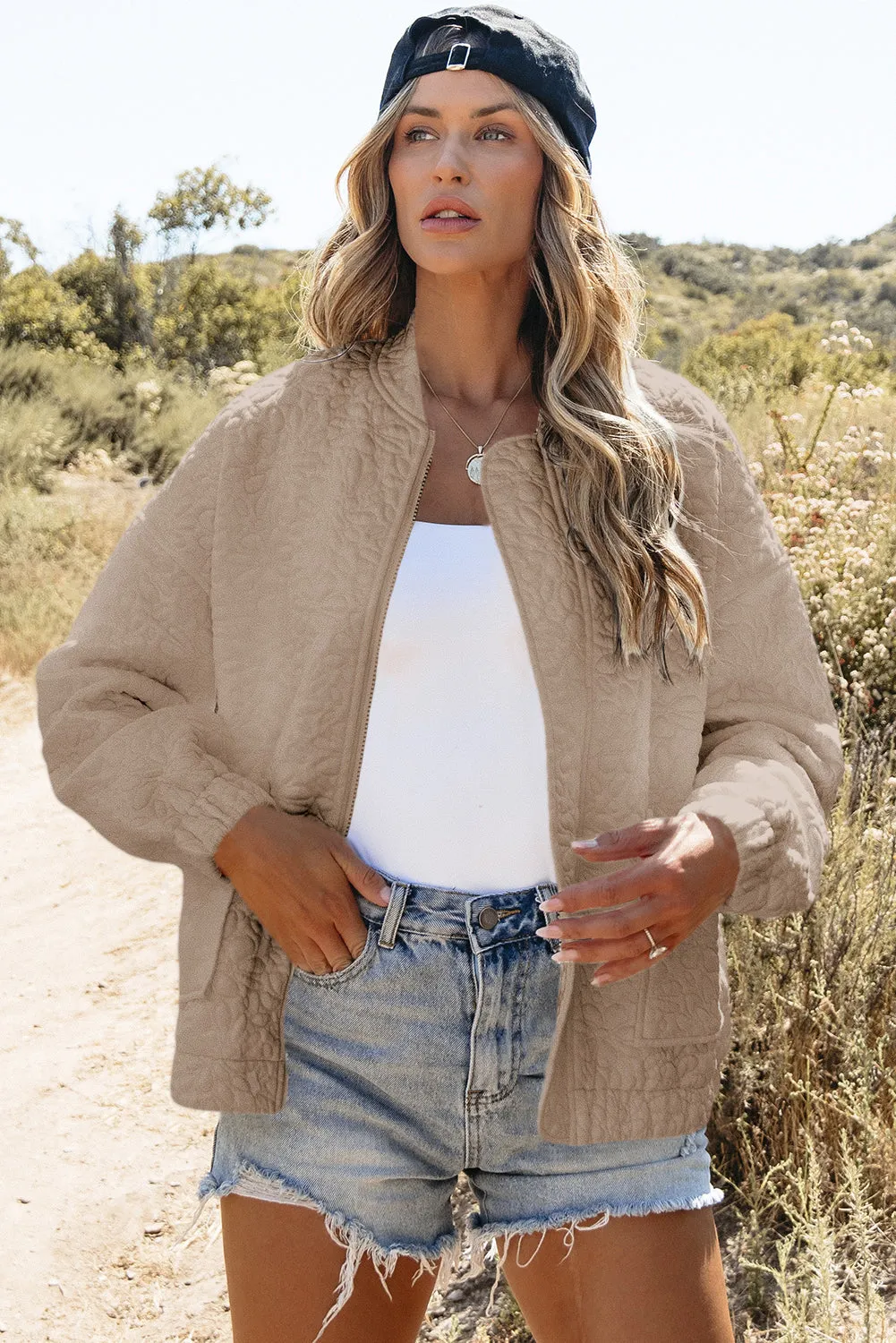 KaleaBoutique Floral Quilted Jacket