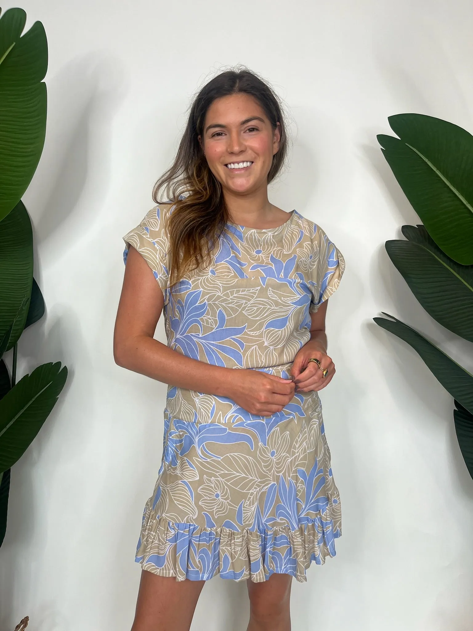 Khush Mareva Top Steel Blue