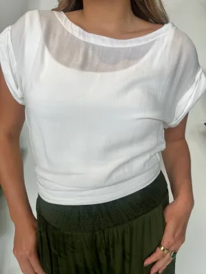 Khush Mareva Top White