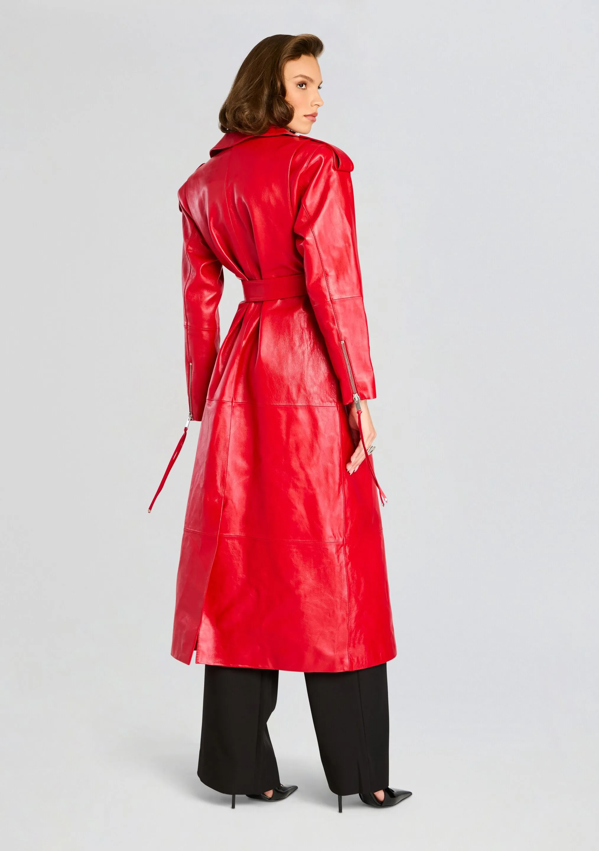 Knightley Leather Trench Coat