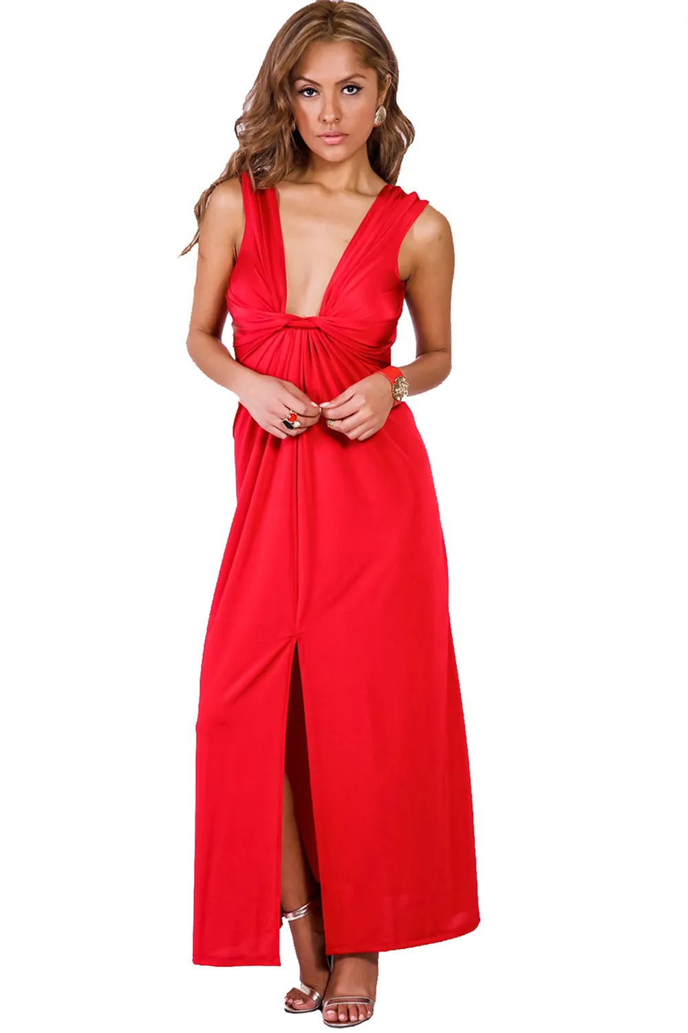Knot Sorry Maxi Dress - Black, Blue, Red