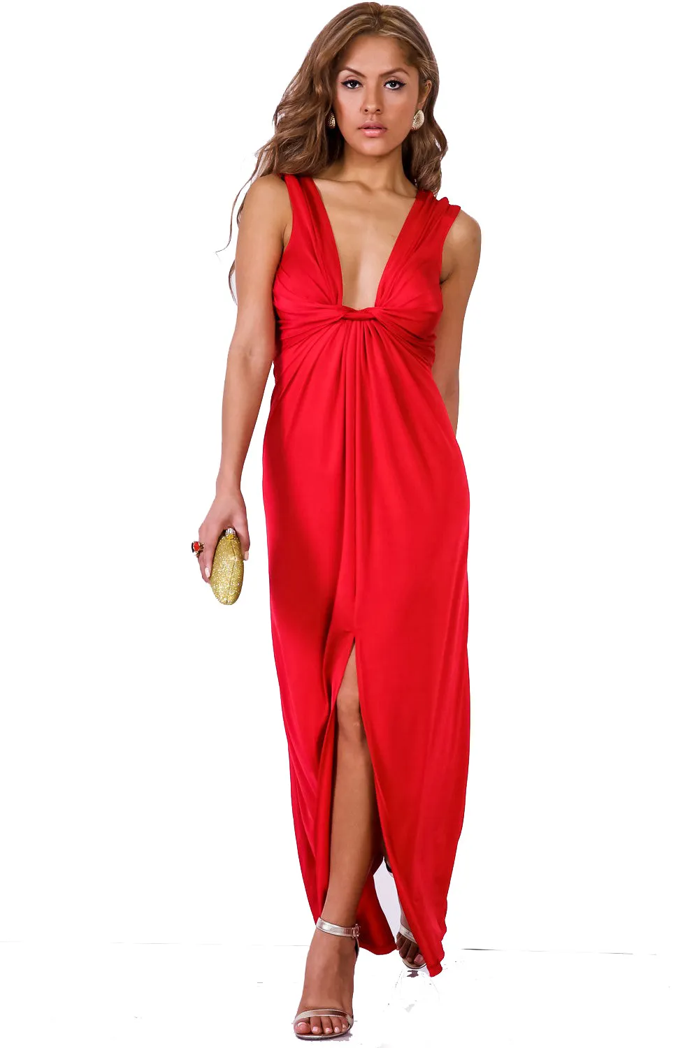 Knot Sorry Maxi Dress - Black, Blue, Red