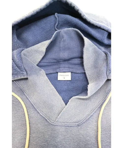 [L] Kapital Short Sleeve Pullover Hoodie Blue