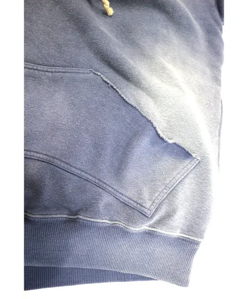 [L] Kapital Short Sleeve Pullover Hoodie Blue