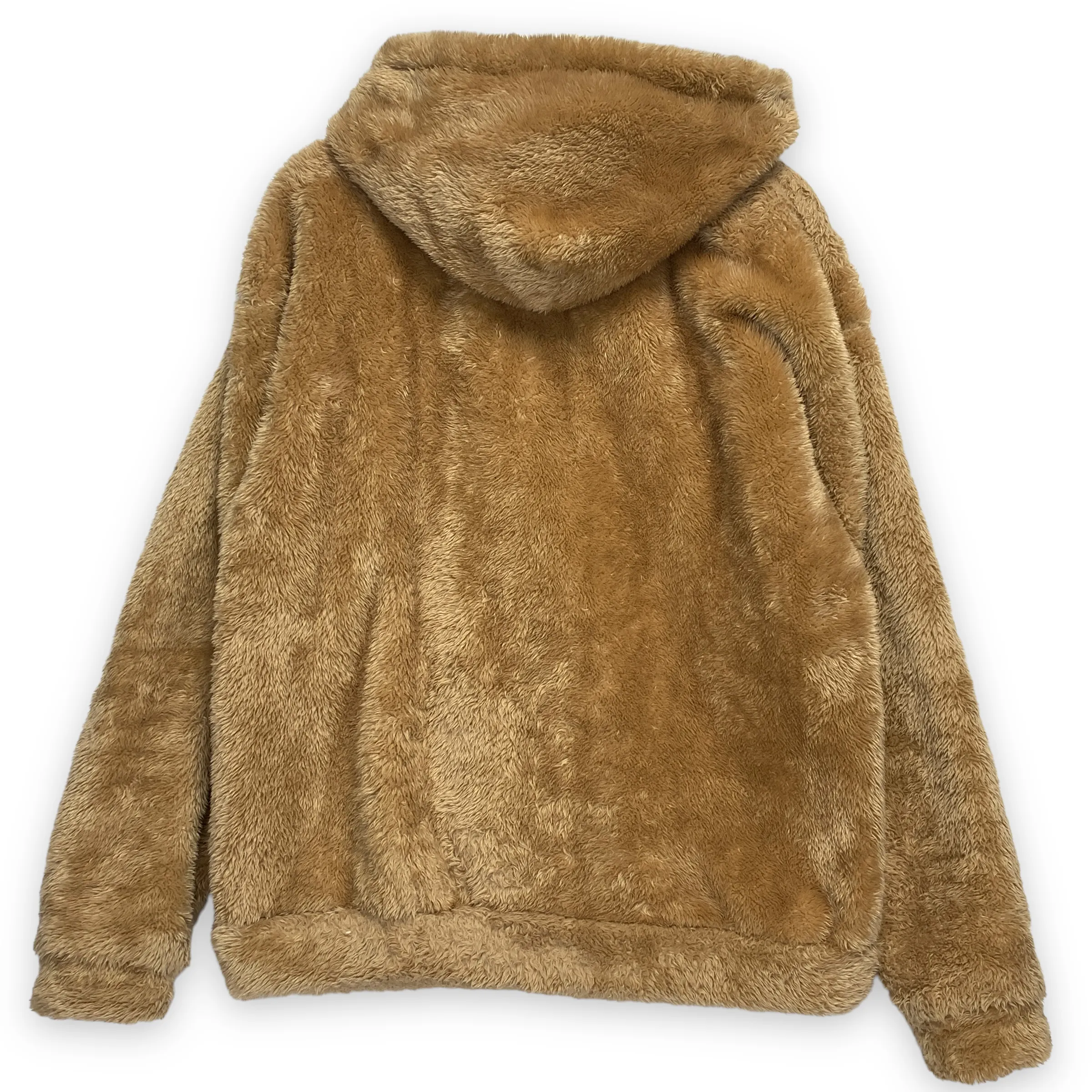 [L] Number Nine Faux For Fleece Zip Up Hoodie Hooded Jacket
