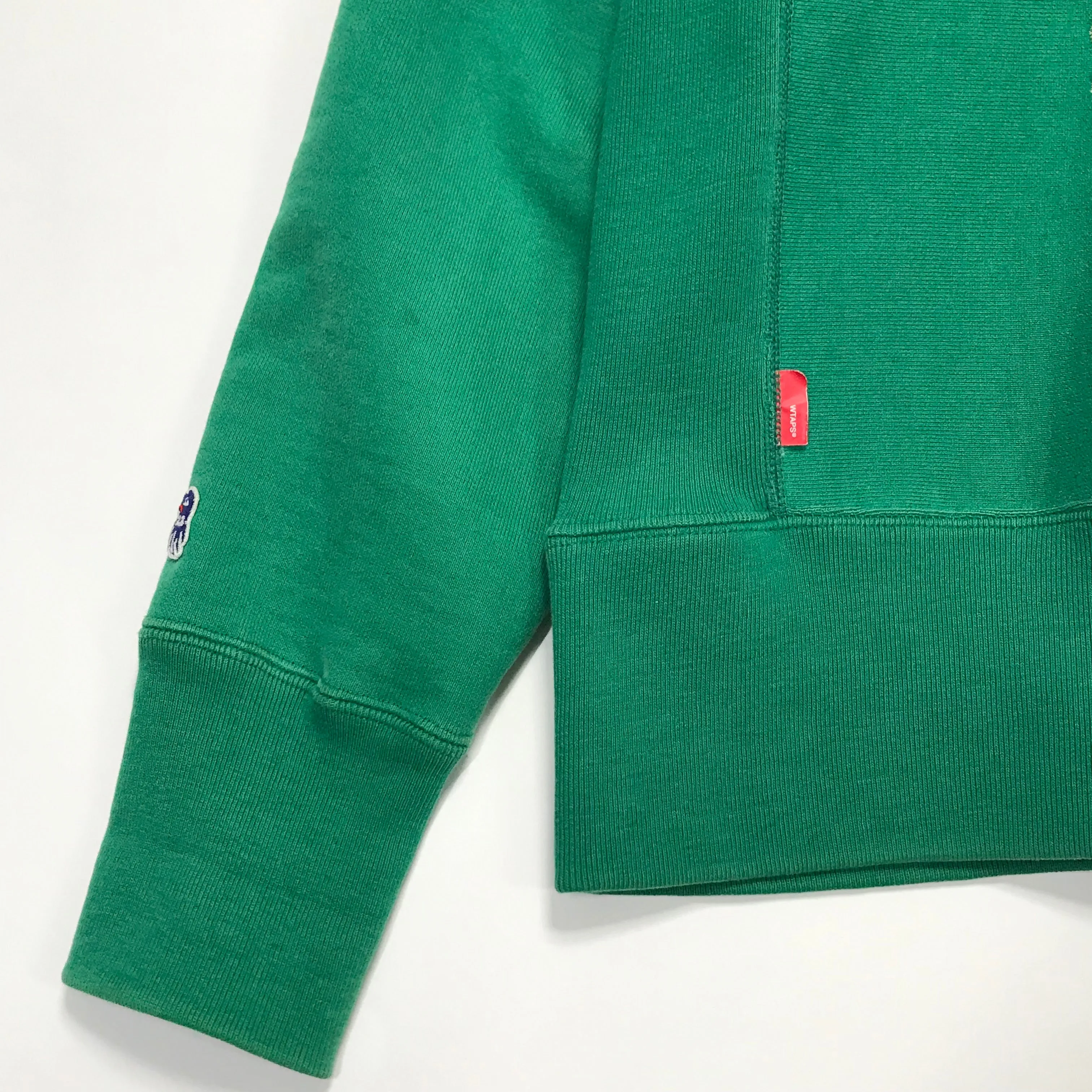 [L] WTaps 08AW Hell Week Souvenir Zip Up Hoodie Green