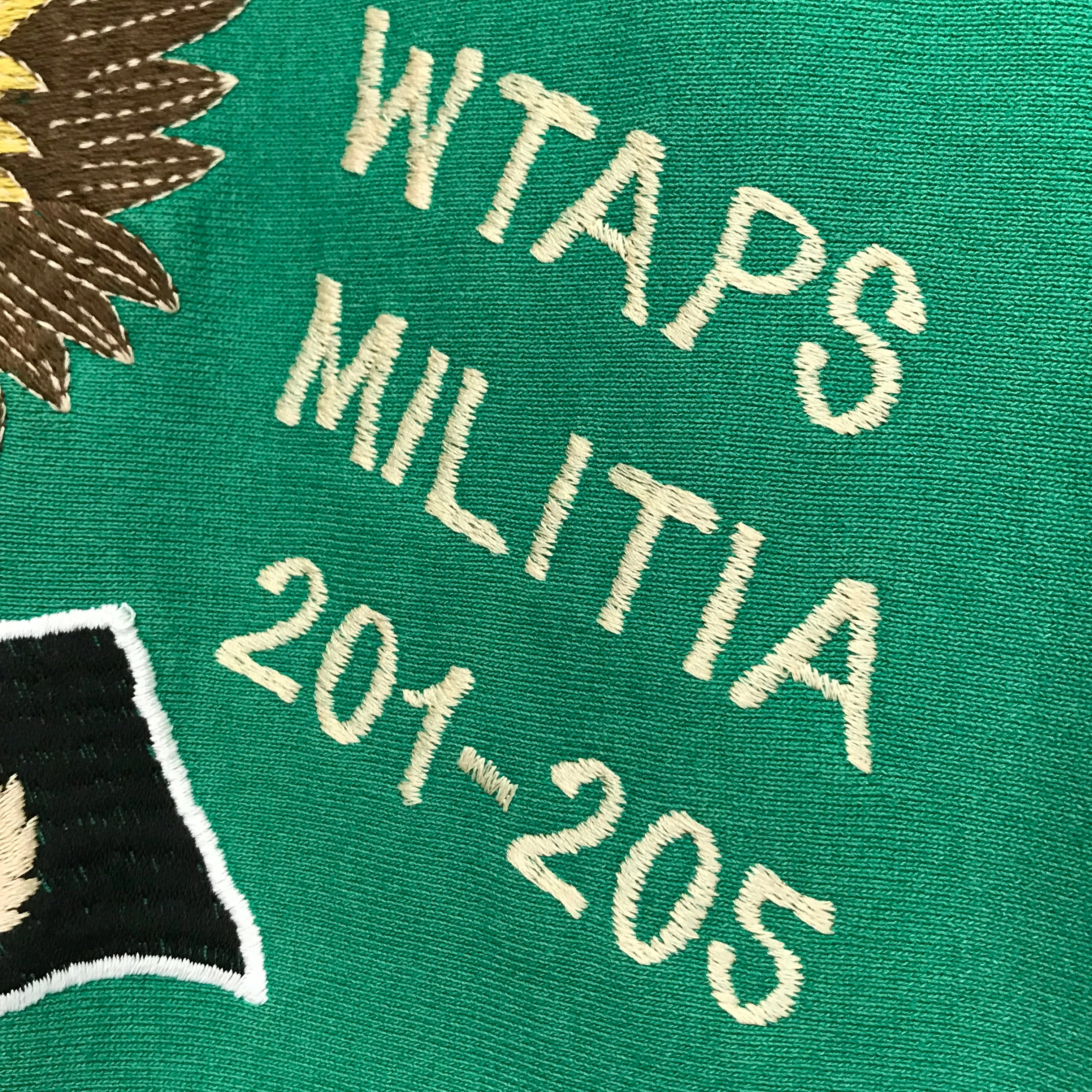 [L] WTaps 08AW Hell Week Souvenir Zip Up Hoodie Green