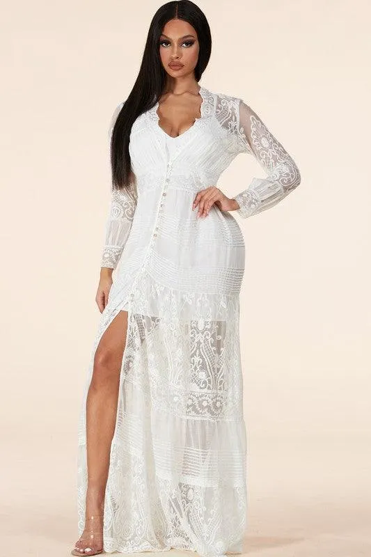 Lace maxi dress